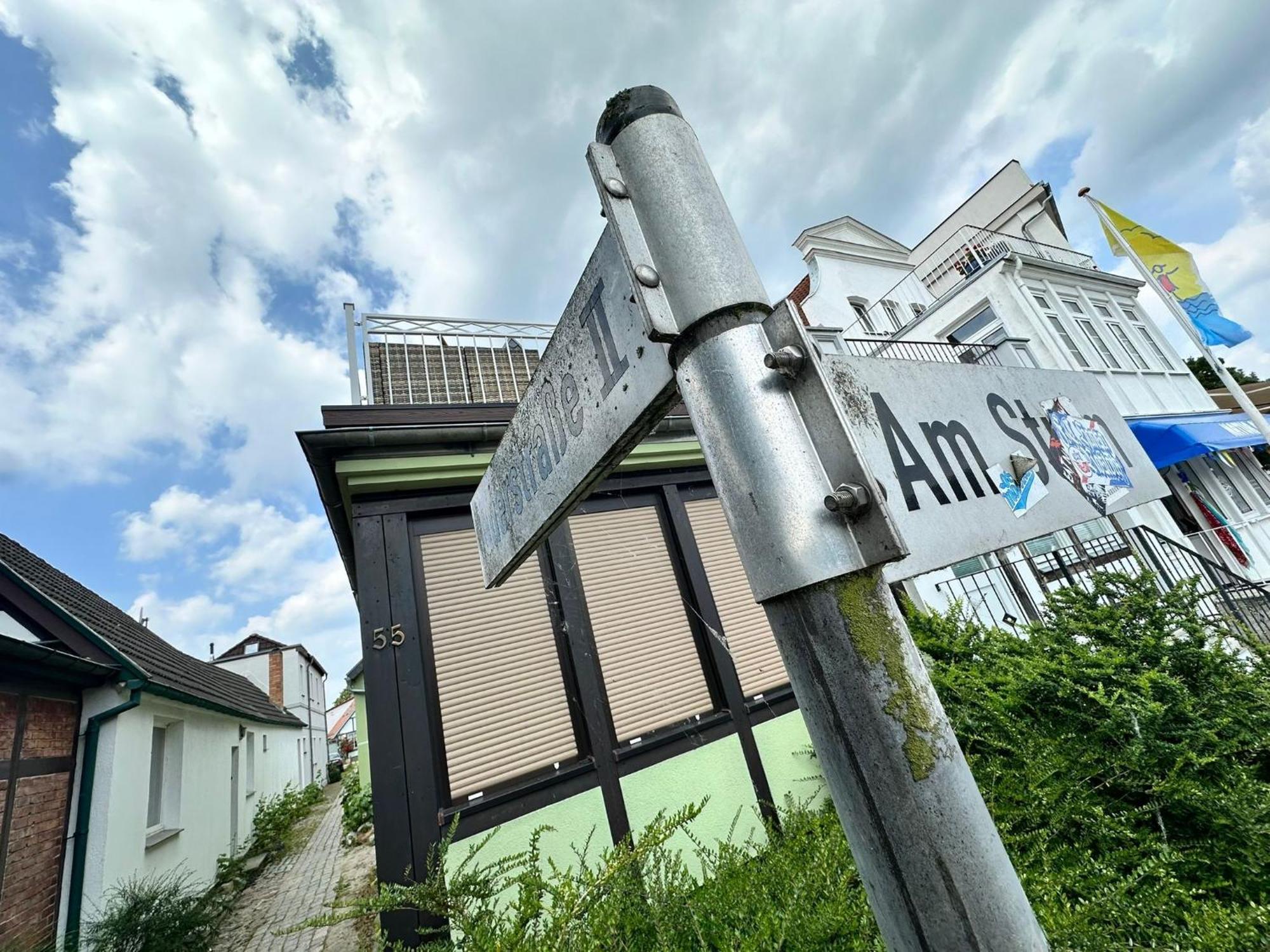 Ferienwohnung Am Strom รอสต็อค ภายนอก รูปภาพ